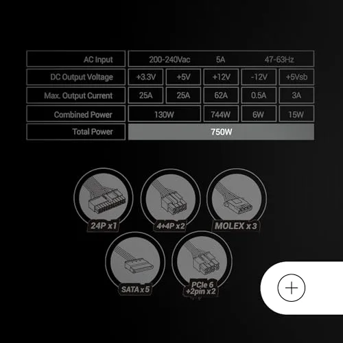Mars Gaming MPB750SI 750W 80+ Bronze - vue 6