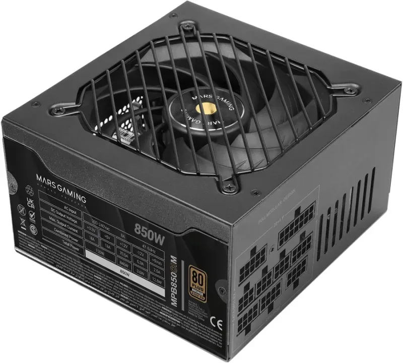 Alimentation modulaire ATX Mars Gaming Mpb850sim 850 W 80 Plus Bronze Noir - image 4