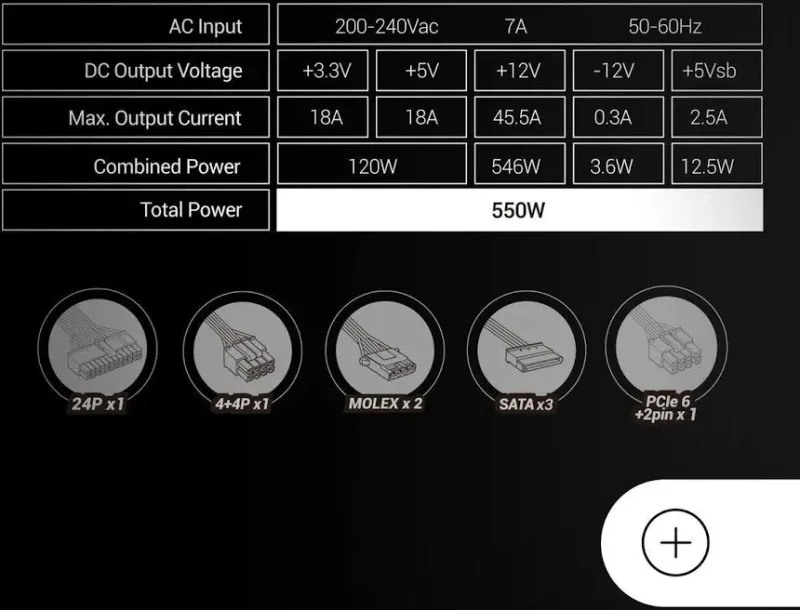 Mars Gaming MPIII550P Alimentation 550W Blanc - image 4