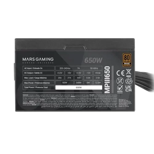 Mars Gaming MPIII650 650W - vue 4