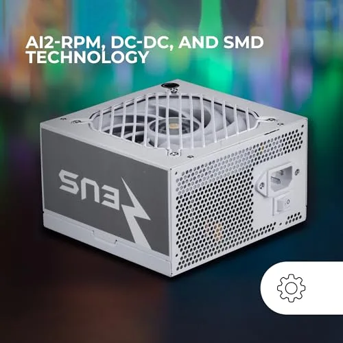 Mars Gaming MPZE750SI 750W 80+ Silver blanc - vue 3