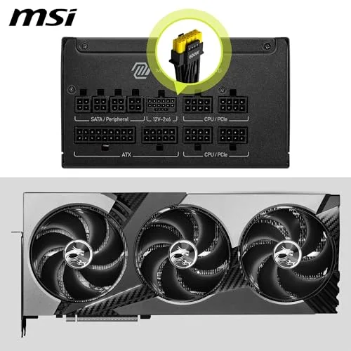 MSI A850GLS 1000W 80+ Gold modulaire - vue 4
