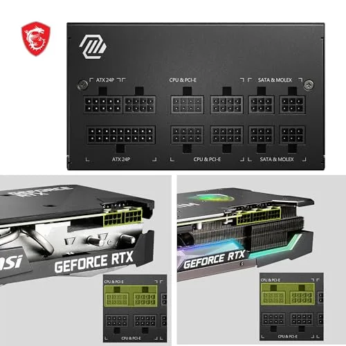 MSI MAG A650GL 650W 80+ Gold modulaire noir - vue 4