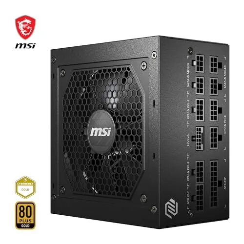 MSI MAG A750GL PCIE5 750W 80+ Gold modulaire noir - vue 3