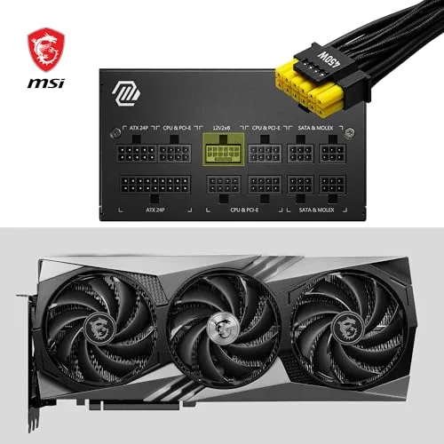 MSI MAG A750GL PCIE5 750W 80+ Gold modulaire noir - vue 4