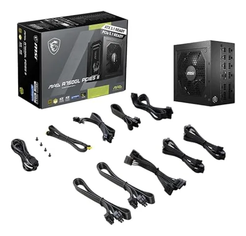 MSI MAG A750GL PCIE5 II 750W 80+ Gold modulaire - vue 7