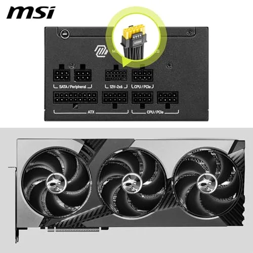 MSI MAG A750GLS 750W 80+ Gold modulaire - vue 4