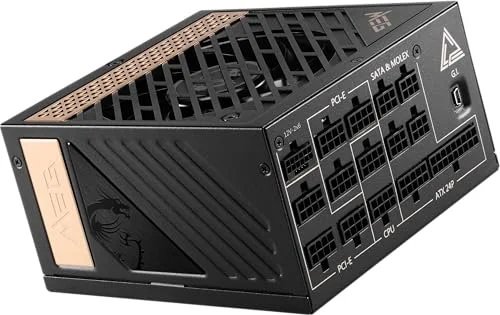MSI MEG Ai1300P PCIE5 1300W 80+ Platinum modulaire noir - vue 6