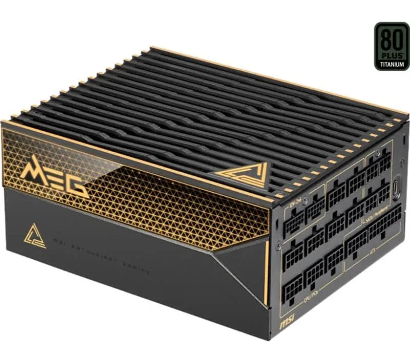 MSI MEG Ai1600T PCIE5 1600W 80+ Platinum modulaire noir