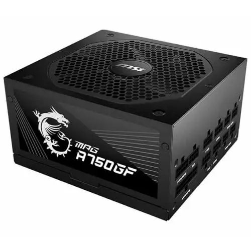 MSI MPG A750GF 750W 80 Plus Or Modulaire - alimentation vue principale