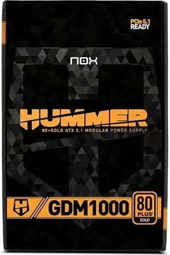 Alimentation Nox 1000W 80 PLUS Gold Hummer GDM Modulaire ATX 3.1 PCIe 5.1 - image 2