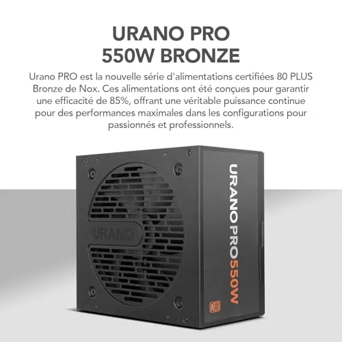 Nox Extreme Urano Pro 550W 80+ Bronze - vue 4