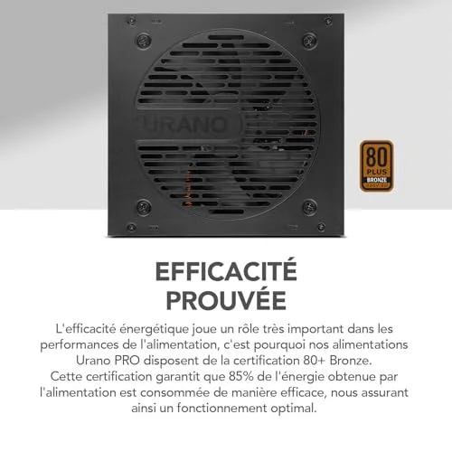 Nox Extreme Urano Pro 550W 80+ Bronze - vue 5