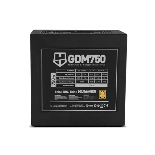 NOX Hummer GDM 750W 80+ Gold modulaire - vue 6