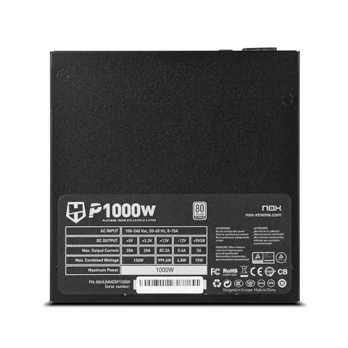 NOX Hummer P 1000W 80+ Platinum - vue 6