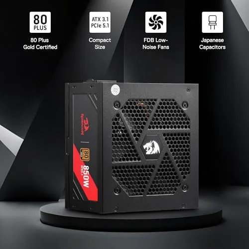 Redragon GC-PS007-SE 850W 80+ Gold - vue 2