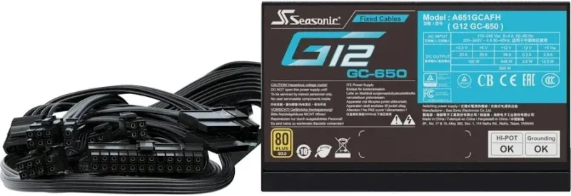 Seasonic G12 GC650 650W 80 Plus Or - image 3