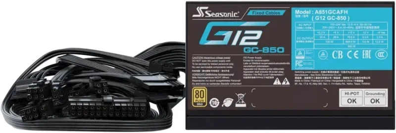 Seasonic G12 GC850 850W 80 Plus Or - image 5