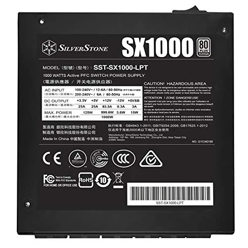 SilverStone SX1000-LPT 1000W 80+ Platinum modulaire - vue 5