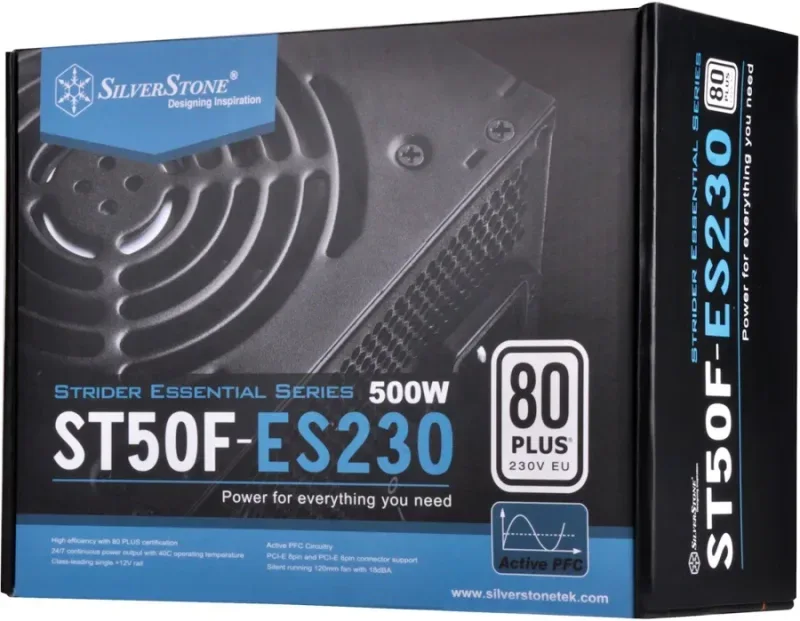 ST50F-ES230 unité d''alimentation d''énergie 24-pin ATX Aluminium alimentation  500 watt - image 4