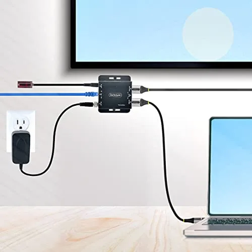 StarTech Kit d'extension HDMI 4K30 Hz 39 m/1080p 70 m Cat5e/Cat6 PoC IR émetteur récepteur - vue 7