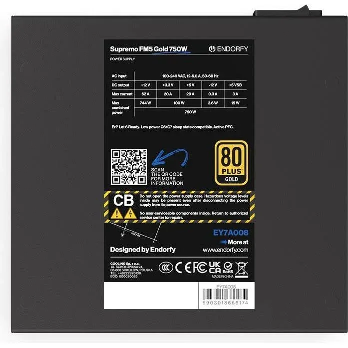 Supremo FM5 Gold alimentation modulaire 750 watt - image 4