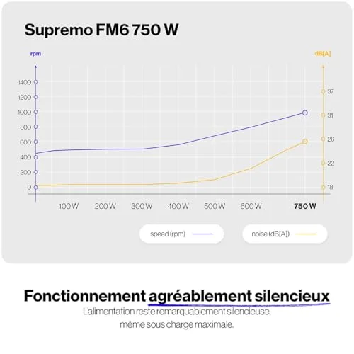 Supremo FM6 750W 80+ Gold modulaire - vue 4