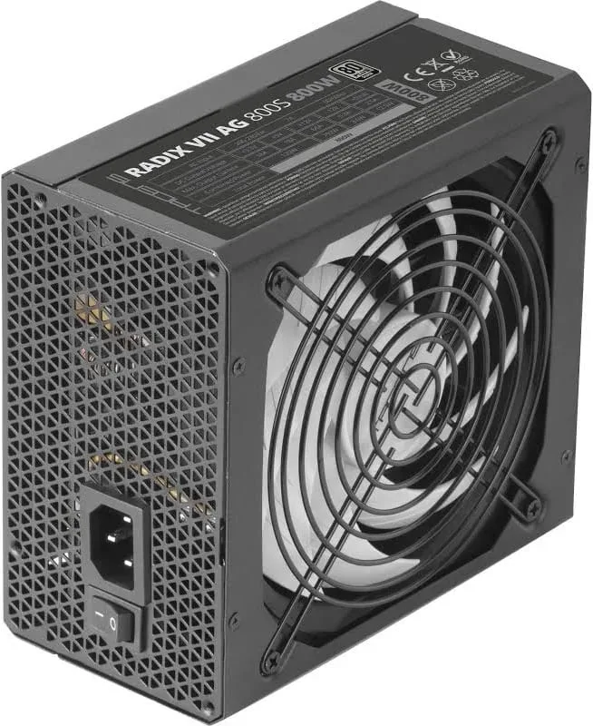 Tacens RADIX VII AG 800S Alimentation ATX 800W 10 ans de garantie 80plus Argent 87% Noir - image 4