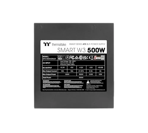 Thermaltake Smart W3 500W - vue 3