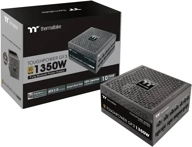 Thermaltake Toughpower GF 3 1350 W PCIe Gen 5.0 80 Plus Gold entièrement modulaire - image 2