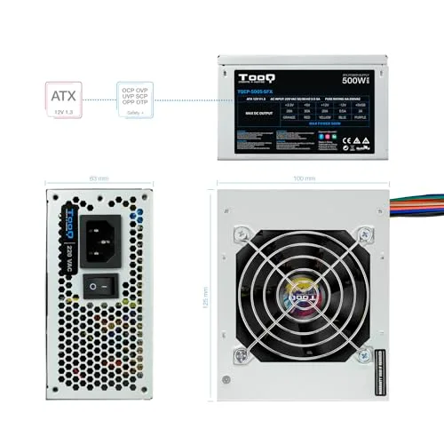 TooQ Ecopower II 500W SFX - vue 4