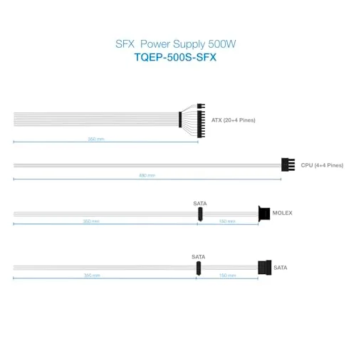 TooQ Ecopower II 500W SFX - vue 5