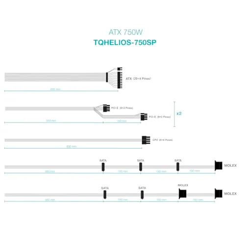 TooQ TQHELIOS-750SP 750W 80+ Bronze - vue 5
