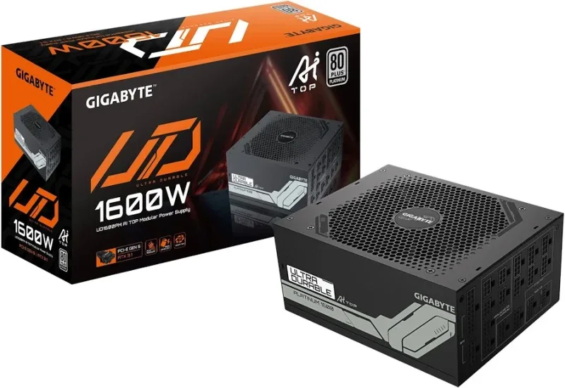 UD1600PM PG5 AI TOP Bloc d''Alimentation - PCIe 5.0, 80 PLUS Platinum, Design entièrement modulaire, Ventilateur 120 mm, Compatible ATX 3.1, Prise EU alimentation 1600 watt - image 2