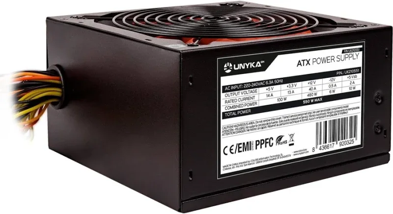 Alimentation gaming ATX 550 W UNYKAch UK210551 - image 2