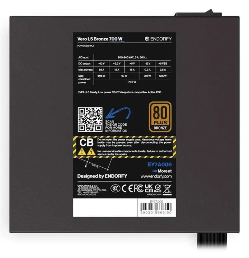 Vero L5 Bronze alimentation 700 watt - image 2
