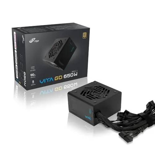 Vita unité d''alimentation d''énergie 20+4 pin ATX Noir alimentation 650 watt
