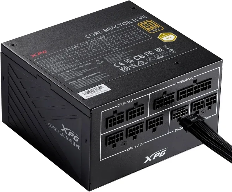 XPG COREREACTOR II VE 750W unité d'alimentation d'énergie 24-pin ATX ATX Noir - image 2