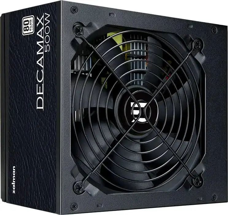Alimentation Décamax ZALMAN 500W Certificación 80 PLUS Modèle ATX Noir - image 4