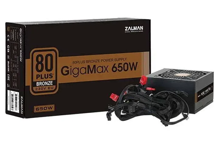 Alimentation ATX Zalman GigaMax GVII 650W Noir avec protection multiple et connecteurs modulaires - image 4