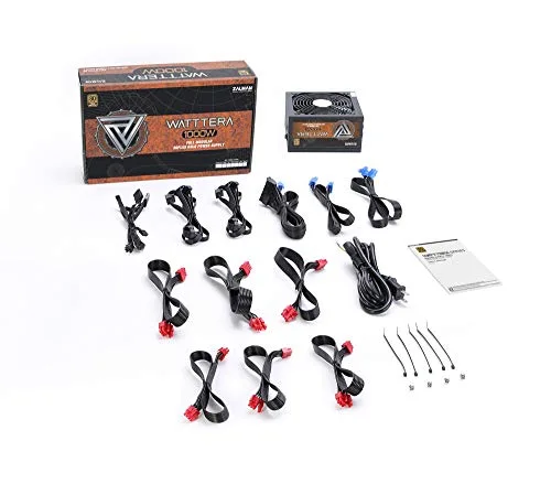 ZALMAN WattTera 1000W (80+ Gold) - Alimentation PC modulaire - vue 7