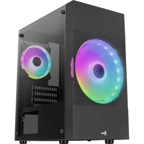 AeroCool ATOMICLITE V1 Boîtier Gamer Micro-ATX 2 Ventilateurs FRGB