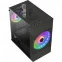 Aerocool ATOMICLITE V1 - Boîtier Gamer Micro-ATX - Grille Frontale+2 Ventilateurs FRGB - Noir - vue 5