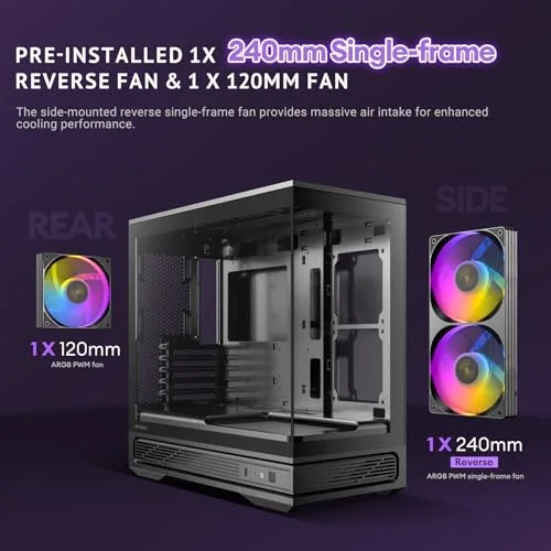 Antec C2M ARGB mATX RGB - vue 6