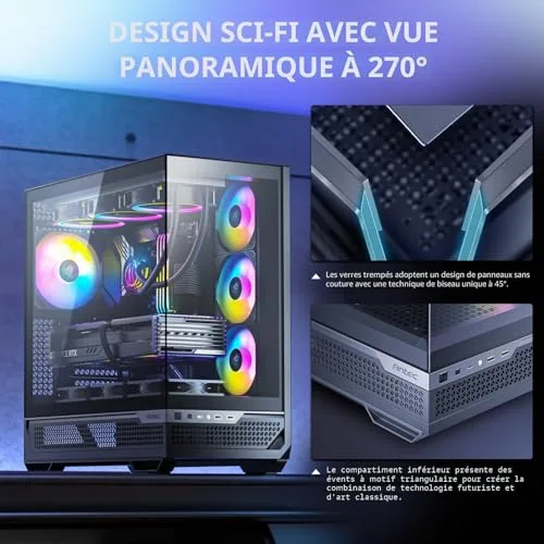 Antec C7 ARGB ATX RGB - vue 2