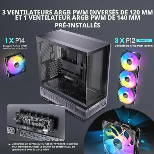 Antec C7 ARGB ATX RGB - vue 5