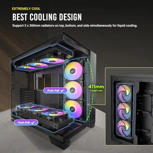 Antec C8 ARGB E-ATX RGB - vue 9