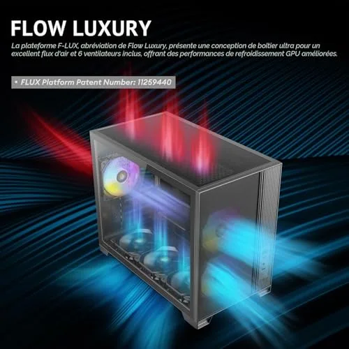 Antec FLUX M mATX RGB - vue 2