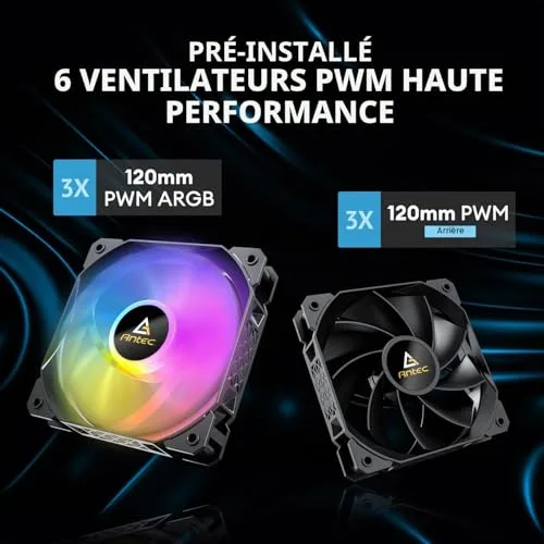 Antec FLUX M mATX RGB - vue 5