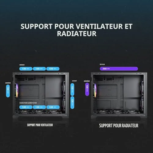Antec FLUX M mATX RGB - vue 8